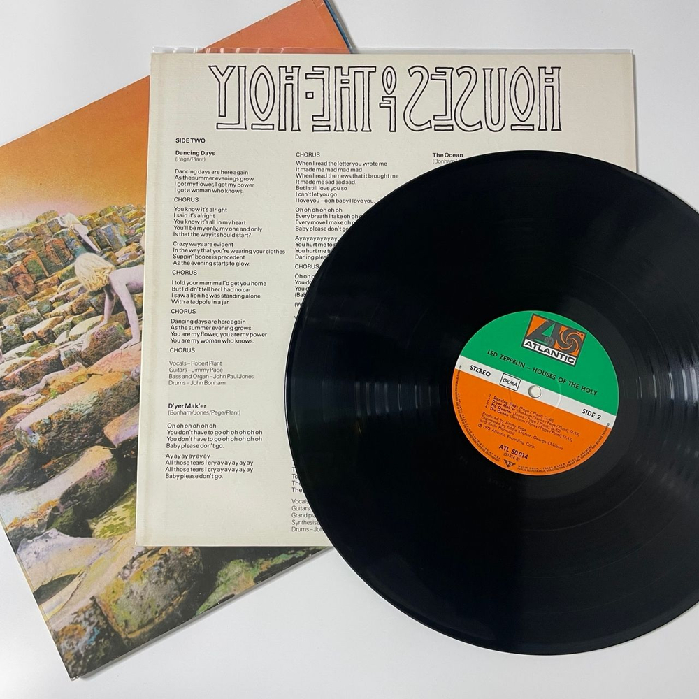 Винтажная виниловая пластинка LP Led Zeppelin Houses Of The Holy (Германия 1973)