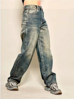 Джинсы Багги зауженные