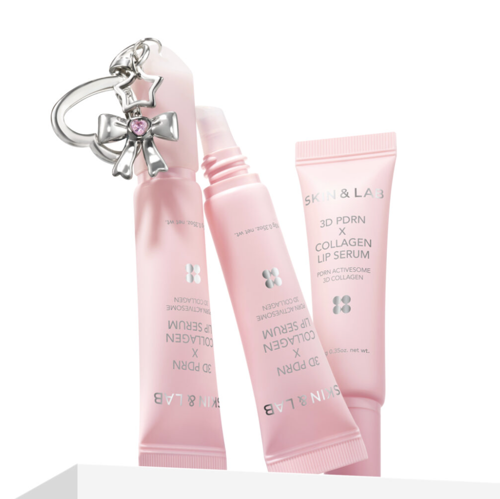 Интенсивная увлажняющая сыворотка-бальзам с брелочным креплением SKIN&LAB 3D PDRN x Collagen Lip Serum Set