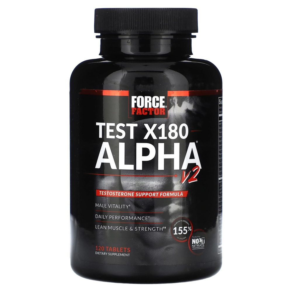 Force Factor, Test X180 Alpha® V2, 120 таблеток