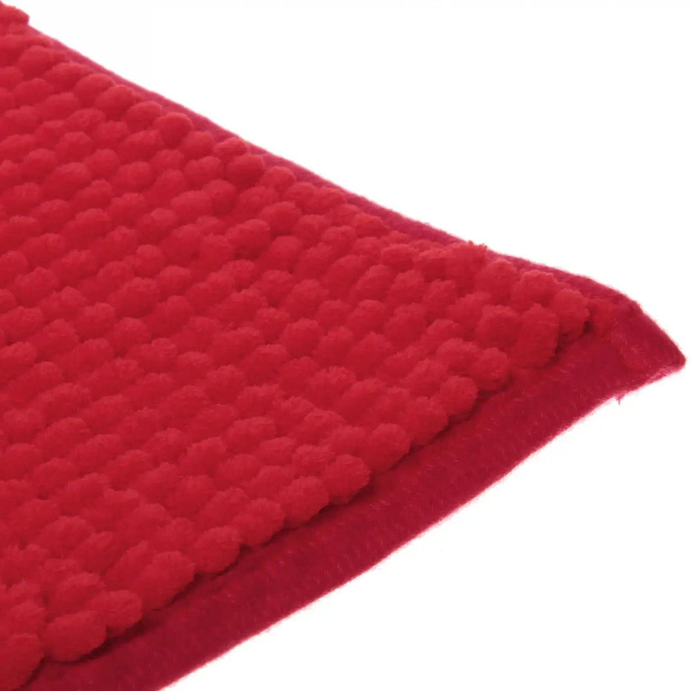 Коврик для ванной 50*80"Букли» бордовый