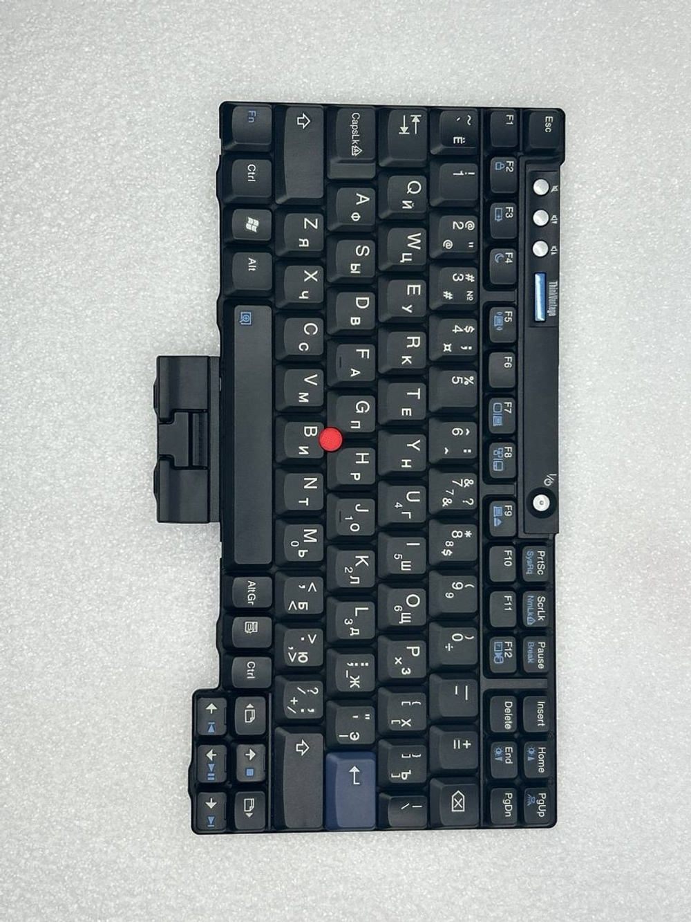 Клавиатура для ноутбука Lenovo X60/X60S/X61/X61S раскладка - русская, без подсветки, черная (42T3547), оригинал