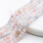 Берилл, диаметр 4,2-4,4 мм, цена за отрезок 19 см (1/2 нити)