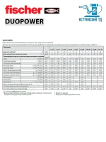 Дюбель универсальный Fischer DUOPOWER 10x80, 10 шт.
