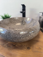 Раковина из мрамора Donut Grey Medium DM-60347 (45*45*15см)