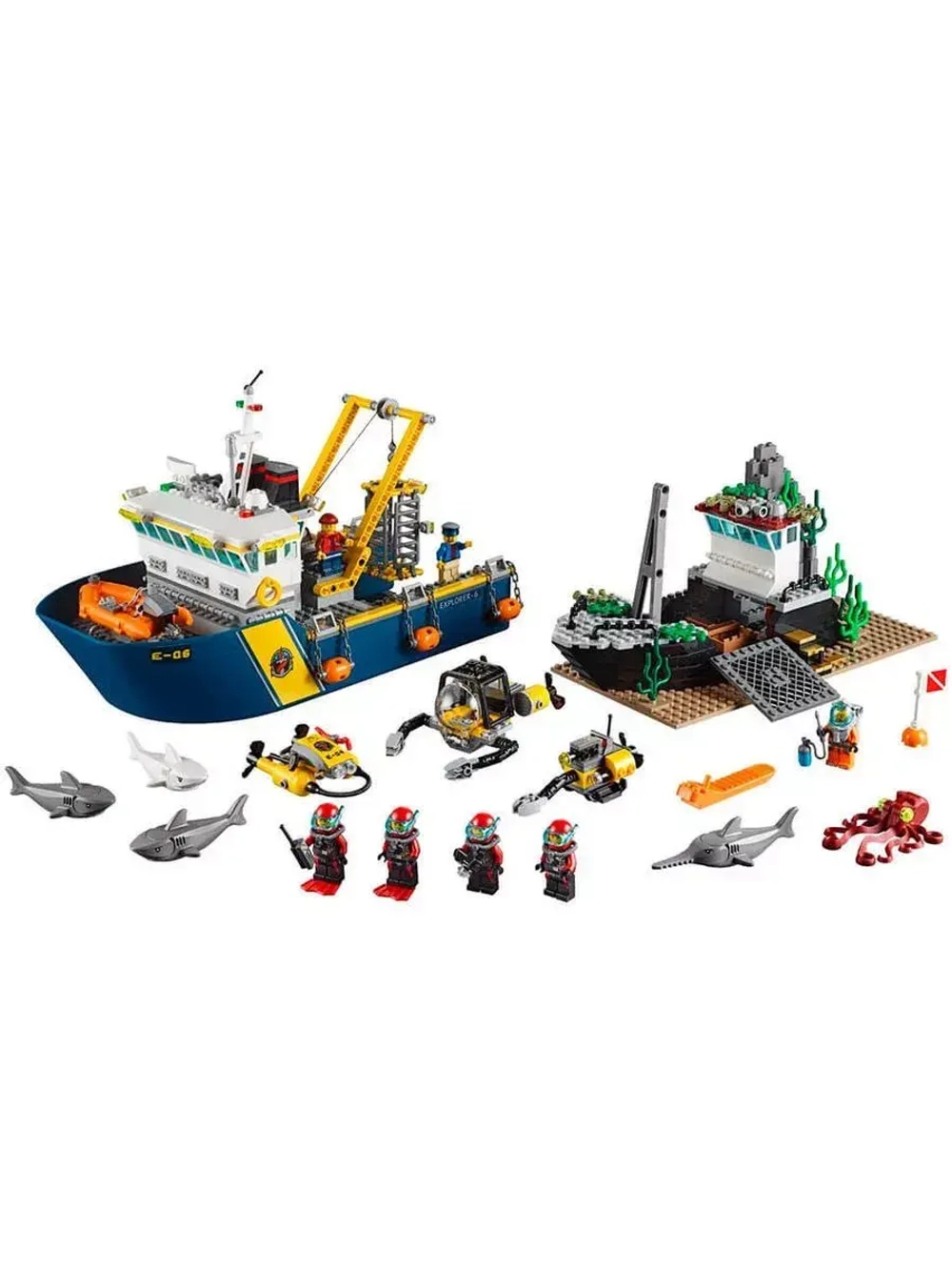 Конструктор Корабль исследователей морских глубин 717 дет