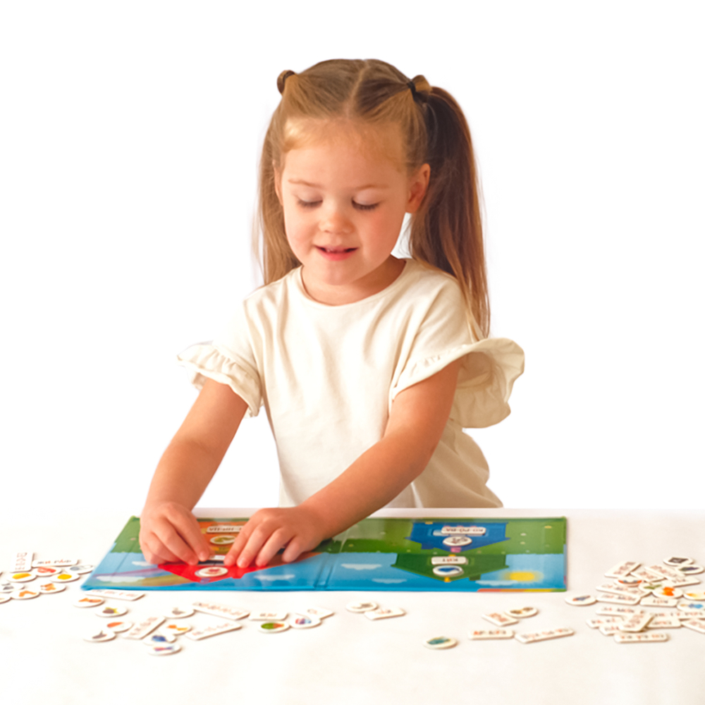 Слоговые домики (мини), магнитная игра