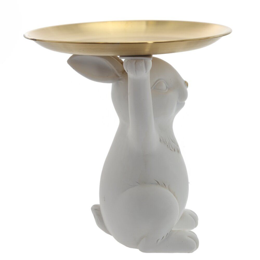 GAEM Фигурка декоративная "Заяц" с подносом, L20 W20 H21 см