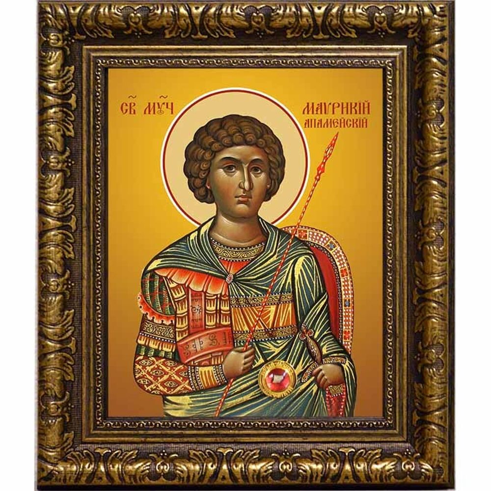 Маврикий Апамейский мученик. Икона на холсте.