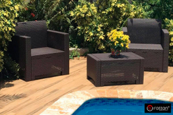 Комплект мебели NEBRASKA TERRACE Set (стол, 2 кресла), венге