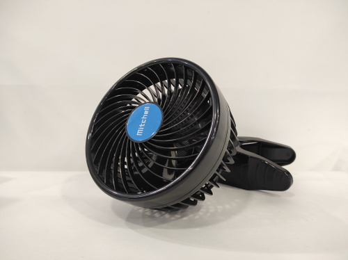 HX-T603 (12 вольт) / Вентилятор салонный на прищепке, 15 см, 12V (1 шт.)