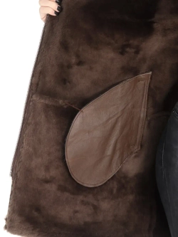 Дубленка женская натуральная Турция длинная