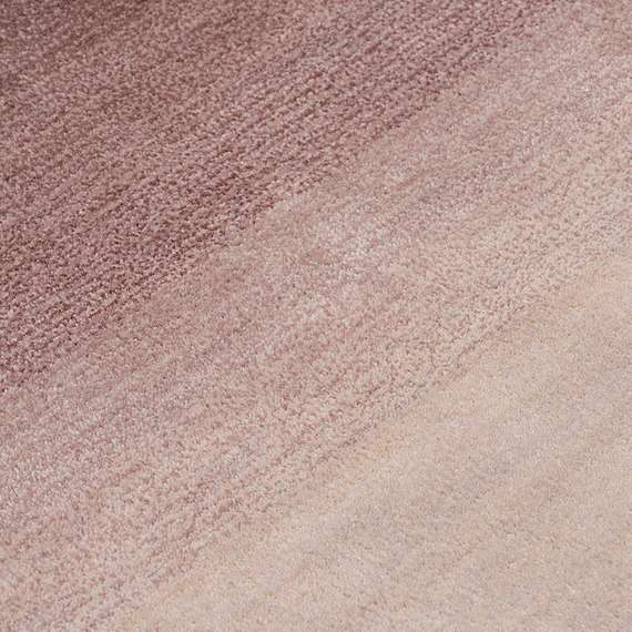 Ковер из шерсти over horizon цвета марсала из коллекции trendy ruffles, 200х300 см