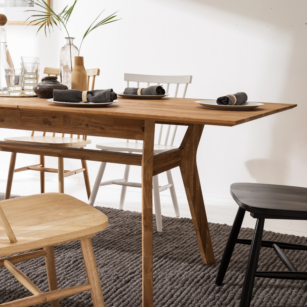 Стол обеденный раздвижной из массива дуба Хельсинки