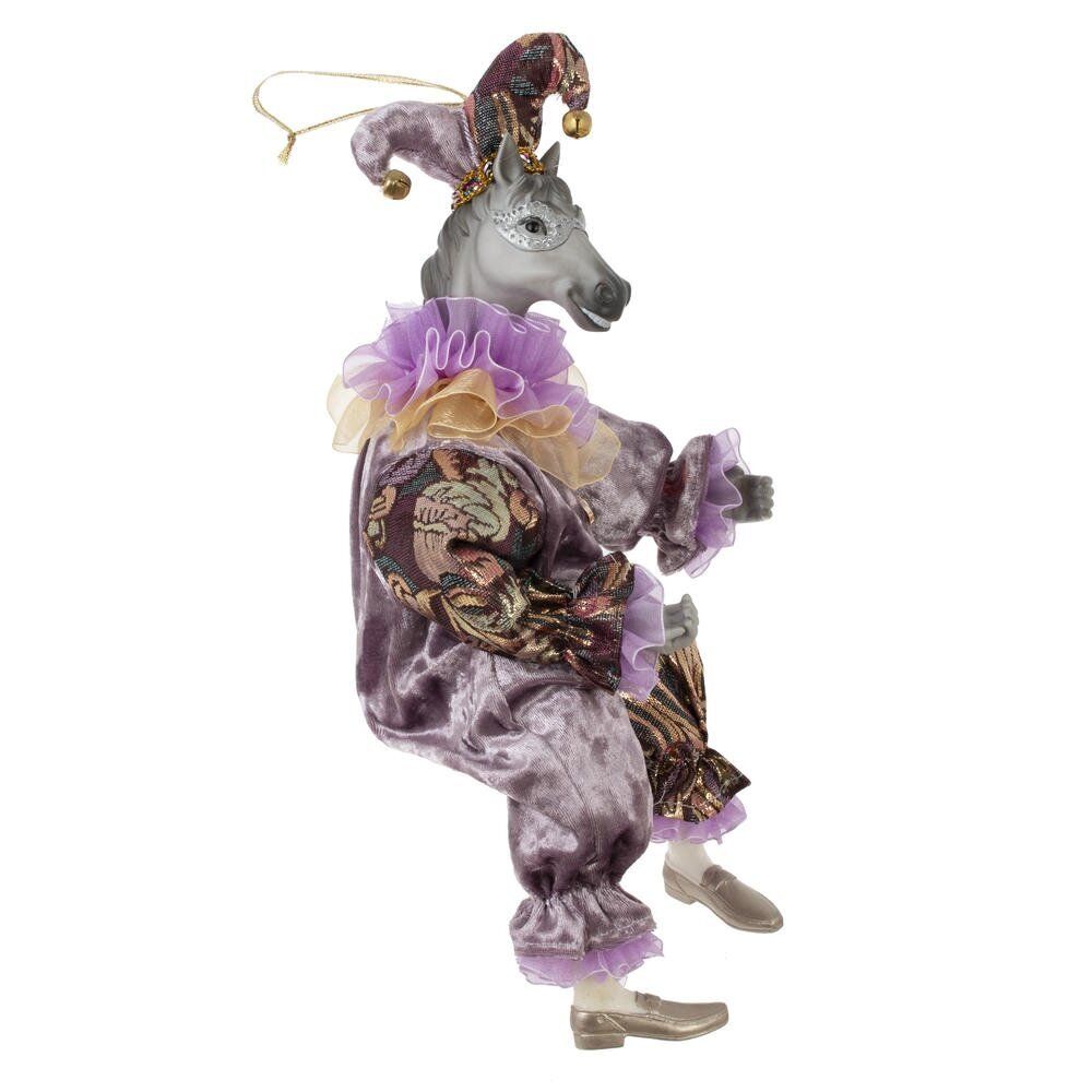 GAEM Игрушка набивная подвес "Лошадь-клоун", L18 W9 H37/22 см