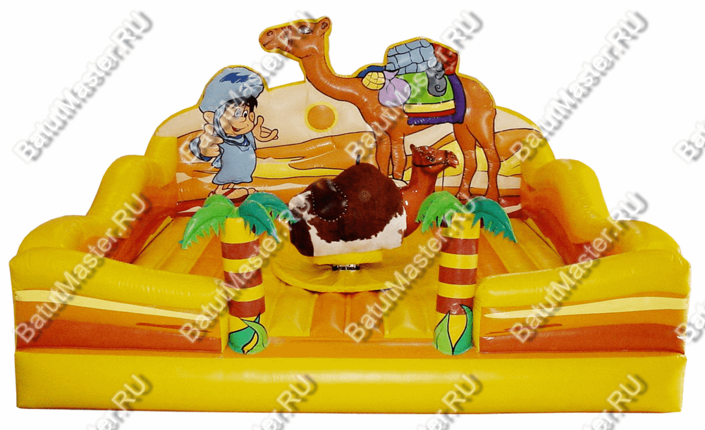 Надувной аттракцион Родео, верблюд+батут, "Верблюд", 5*5*3 м