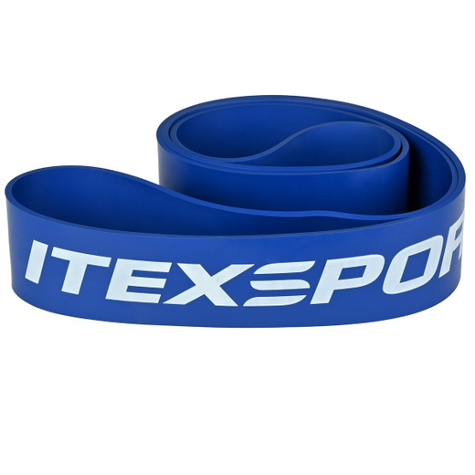 ITEX SPORT резинка для подтягивания на турнике, эспандер ленточный синий (сопротивление 30-80 кг), оптом
