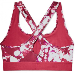 ТОП теннисный Under Armour Mid Crossback Print - impulse pink/impulse pink