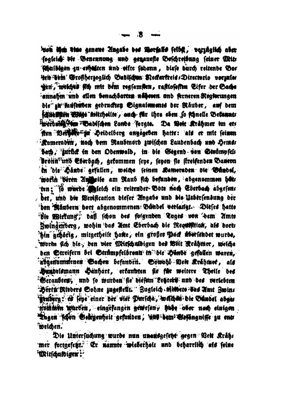 Aktenmässige Geschichte Der Räuberbanden an Den Beiden Ufern Des Mains, Im Spessart Und Im Odenwalde | Ludwig Pfister
