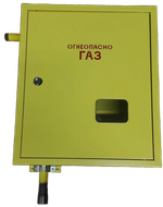 Шкафной газораспределительный пункт ГРПШ-ОХТА-RF-25-1-НЛ-С4-Ф-П1 (желтый)