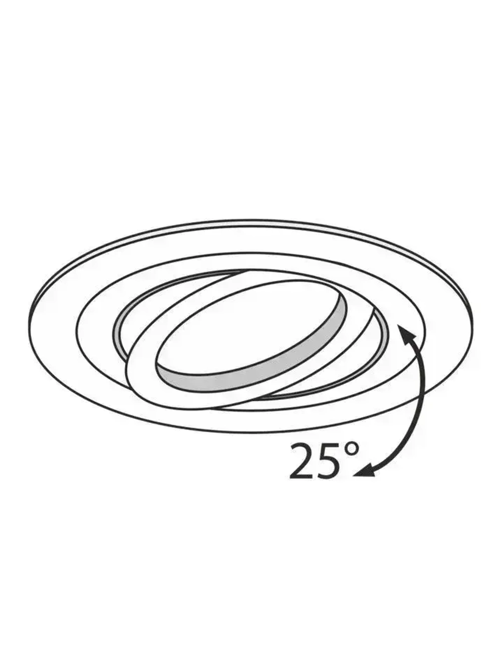 Светильник потолочный встраиваемый Deko Lamp GU5.3 белый точечный спот