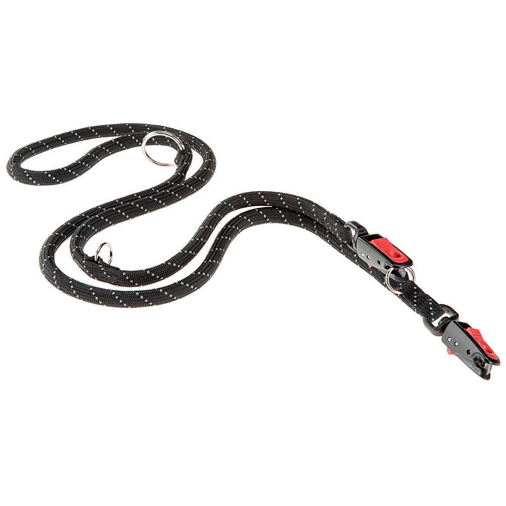 Поводок Ferplast SPORT MATIC REFLEX GA13/200 отражающий с автоматическим магнитным карабином, черный 200 см