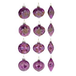 GAEM Набор из 12шт Украшение новогоднее "Шар", D8 см, L34 W25 H9 см