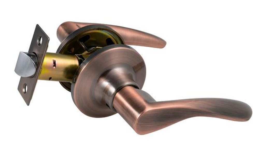 Защелка-Комплект  S-Locked 3901-05  PS АC с фалевыми ручками пустая МЕДЬ  /118446 см.158861