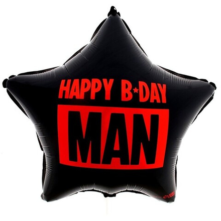 К Звезда 18" «Happy B-day man»