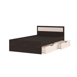 Гармония КР 606 Кровать с ящиками 120 Венге / Дуб белфорт