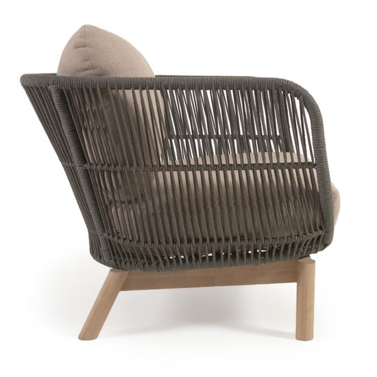 Кресло Catalina из зеленой веревки и массива акации La Forma Испания