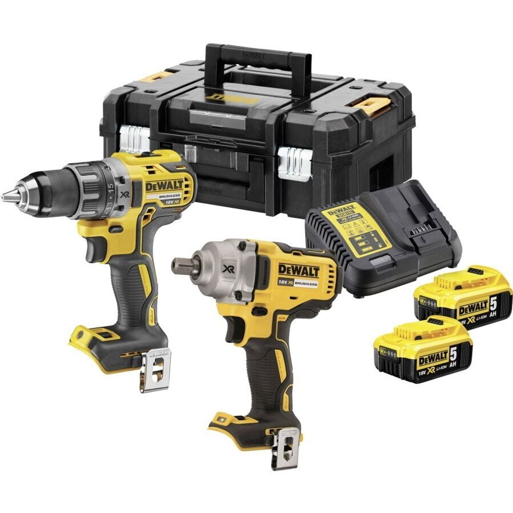 Набор DeWalt DCK2077P2T-QW (дрель-шуруп. + гайковерт)