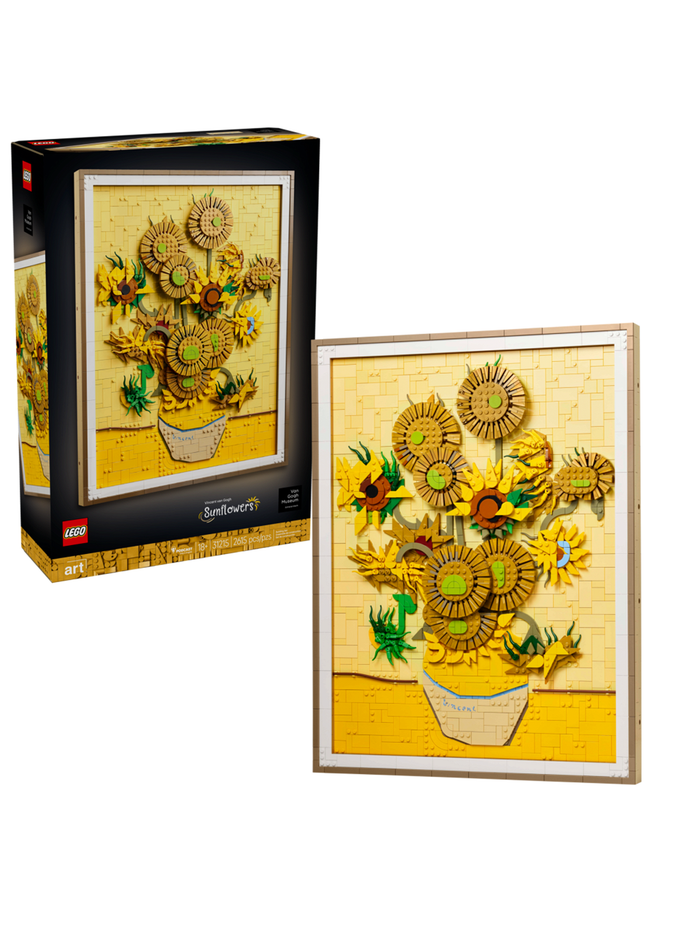 Конструктор Лего Art Винсент Ван Гог Подсолнухи | LEGO Art Vincent van Gogh – Sunflowers 31215, 2615 деталей (18+)