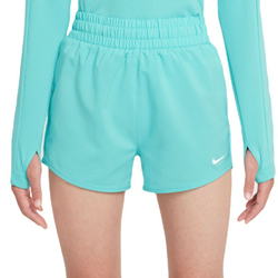 Шорты для девочки теннисные Nike Kids Dri-Fit One High-Waisted Woven Training Shorts - Бирюзовый