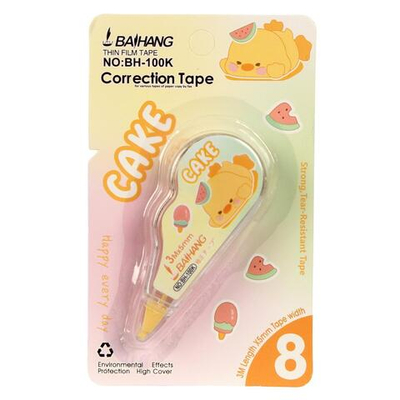 Корректирующая лента "Животные" 5мм*3м, 4 цвета микс, C-40894