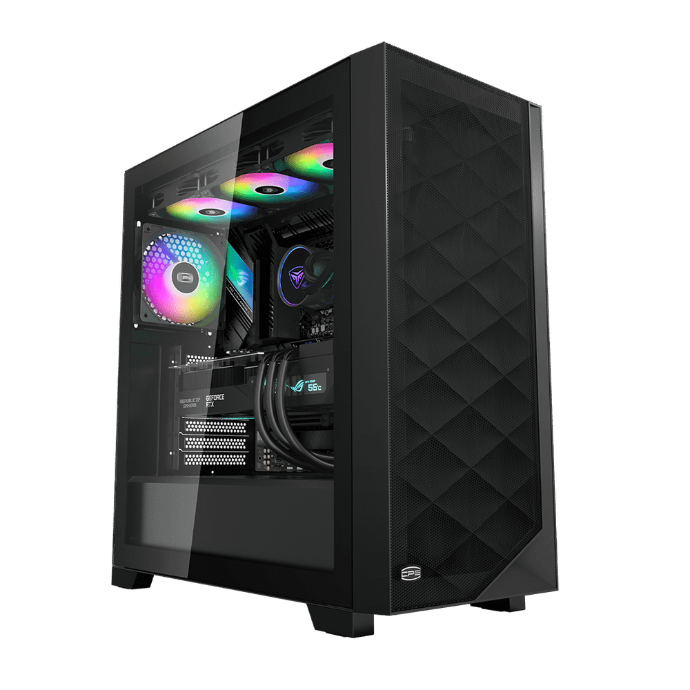Корпус PCCooler C3D510 BK ARGB EATX/ATX/mATX/ITX USB3.0, 2xUSB2.0 Black