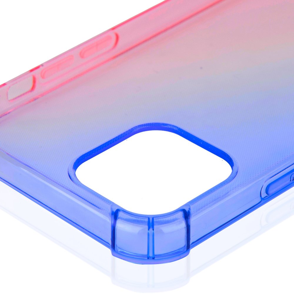 Чехол ROSCO для Apple iPhone 12;Apple iPhone 12 Pro оптом (арт. IP12(12PRO)-HARD-TPU-DARKBLUE-PINK)