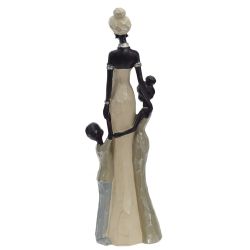 GAEM Фигурка декоративная "Африканка с детьми", L9 W5,5 H30 см