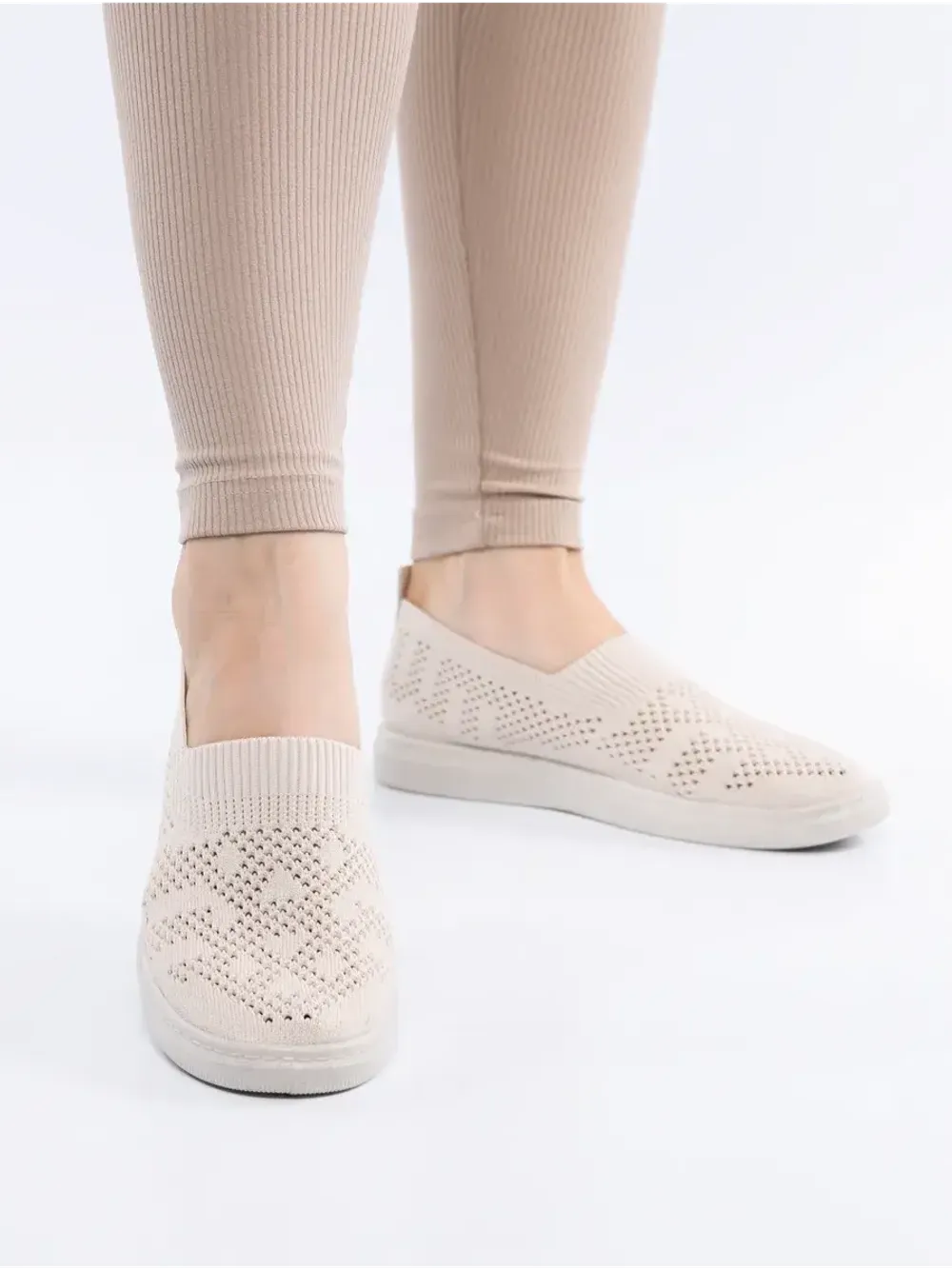 Мокасины летние текстильные