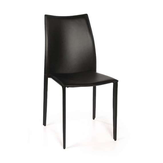 Стул Rolf черная кожа