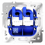 Розетка двойная Ethernet RJ-45 без рамки Voltum S70 VLS060201