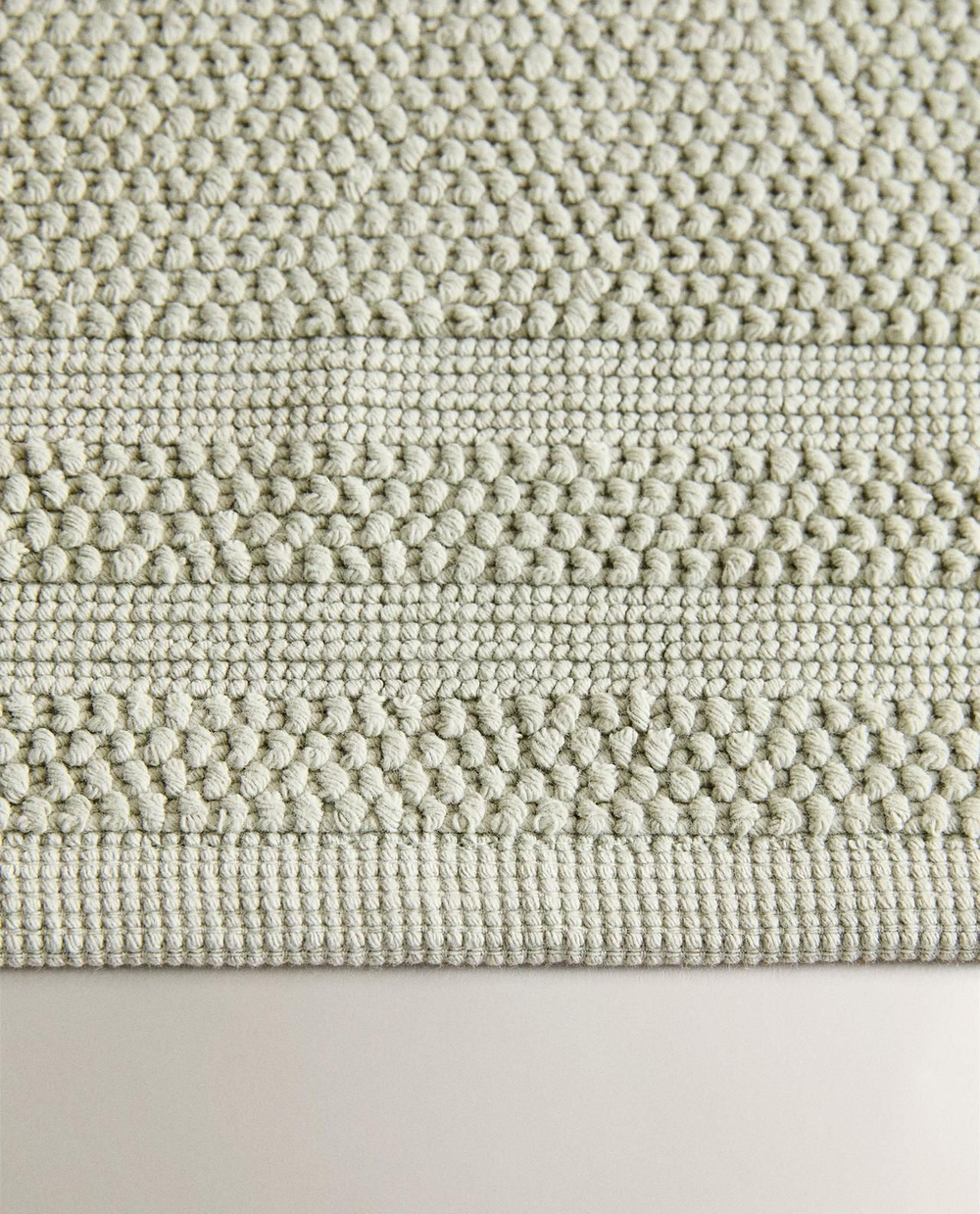 Zara Home - Нескользящий коврик для ванной из хлопка, синий, 50x70 см