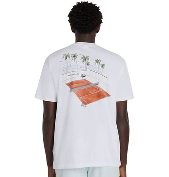 Мужская теннисная футболка New Balance Tennis Graphic - white