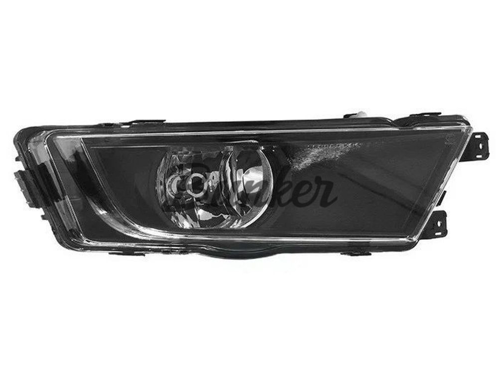 Противотуманная фара Skoda Octavia 13-16 черная, RH