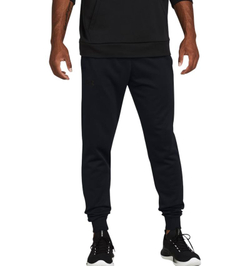 Теннисные брюки Under Armour Men's Armour Fleece - black