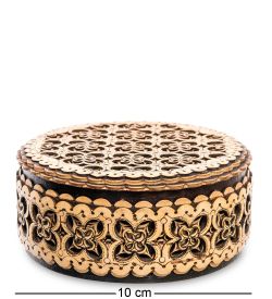 Народные промыслы BST-408 Шкатулка прорезная (береста, прорезная)