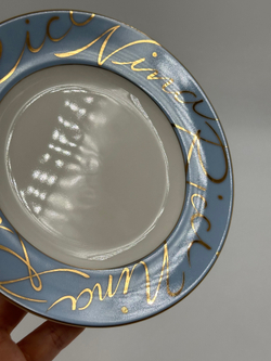 Тарелка голубая 16,5см Nina Ricci by Sango