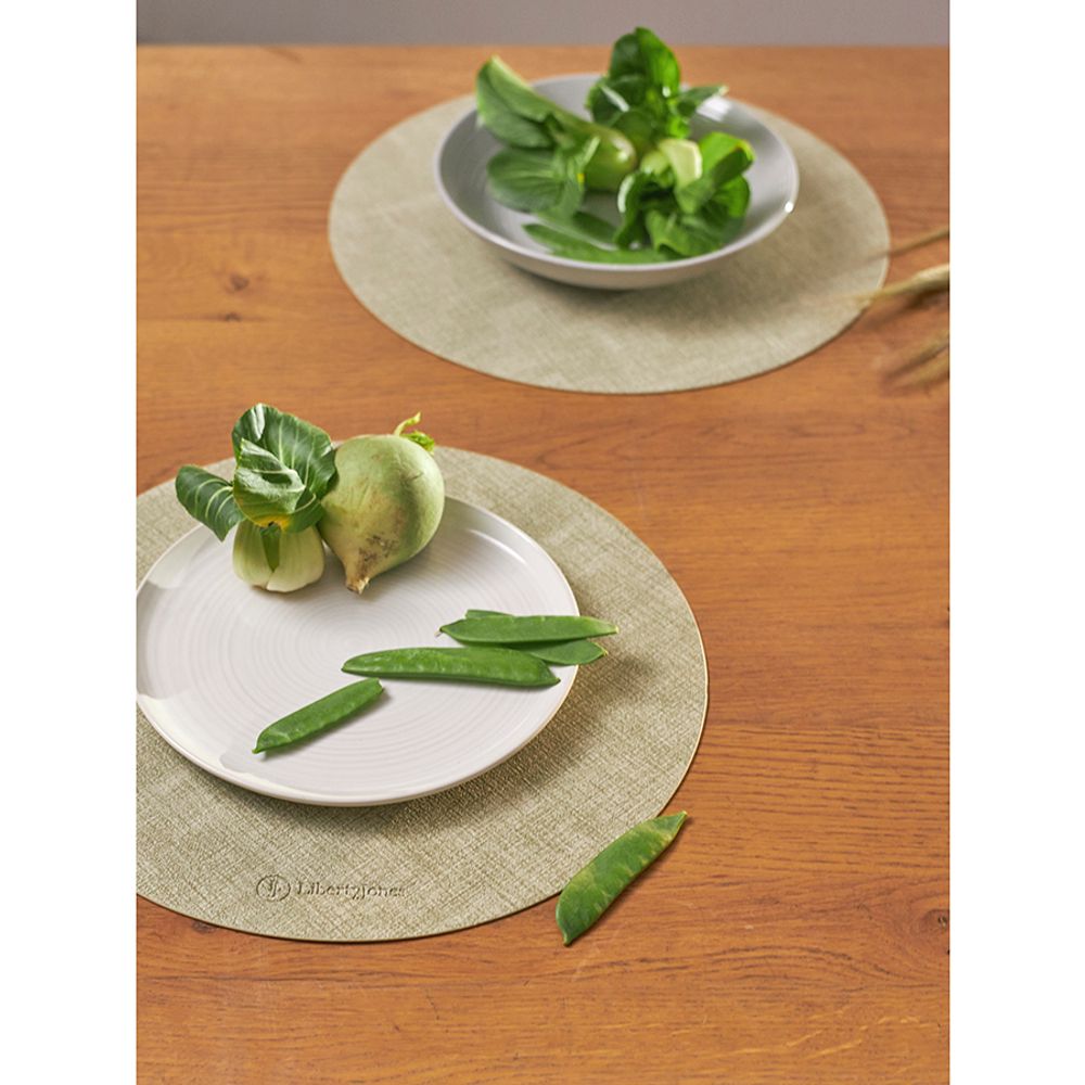 Набор из 2-х сервировочных салфеток Leanera, Ø35 см, мятные