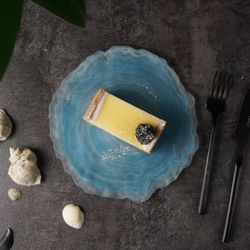 Тарелка d 21 см h2 см   матовое стекло P.L. Proff Cuisine [6]