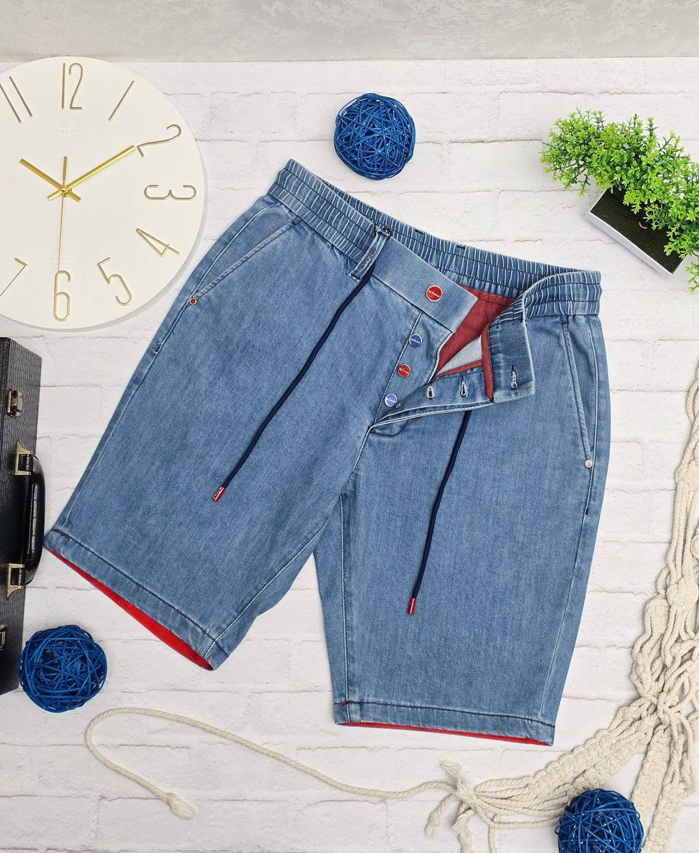 Джинсовые шоты Kiton